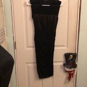 Bcbg zipper ribbed dress